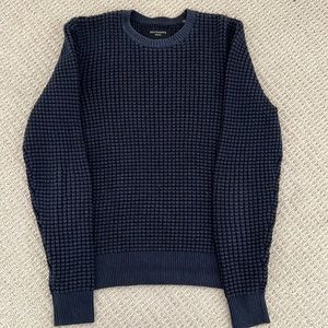 All Saints Navy Detailed sweater. Like new